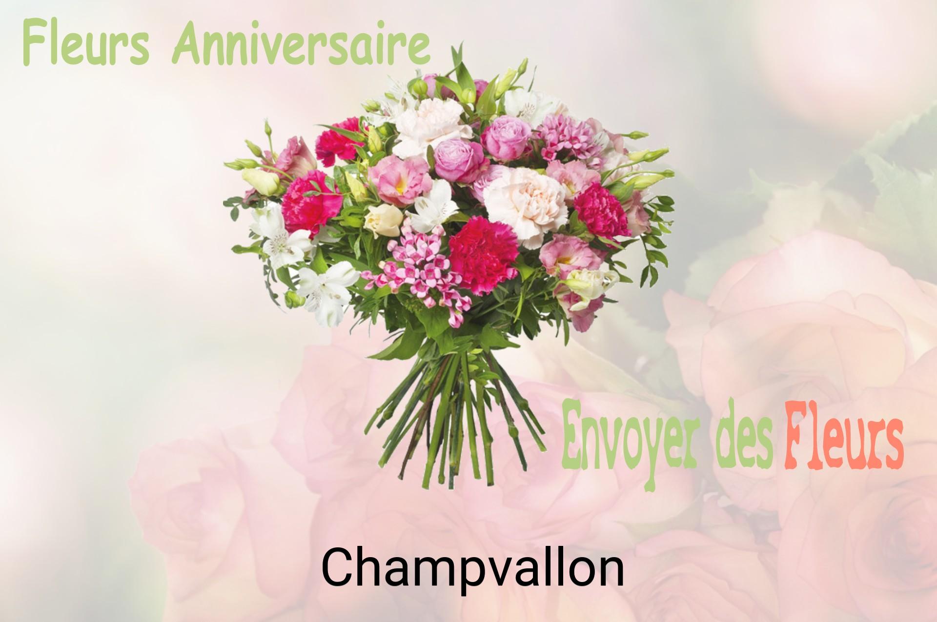 Bouquet de fleurs d’anniversaire livré à Champvallon